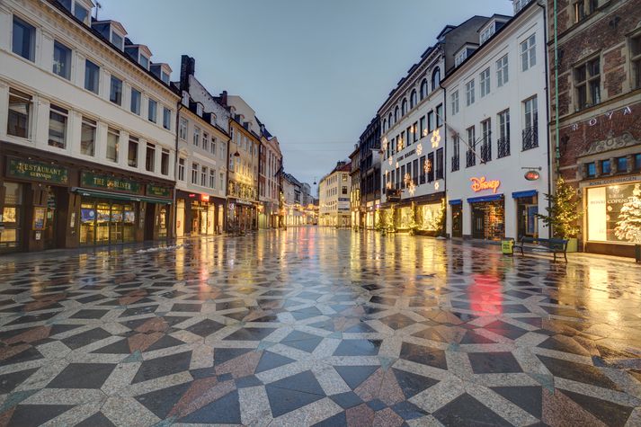 Amager torgið í Kaupmannahöfn er nálgægt umræddri Helligåndskirken.