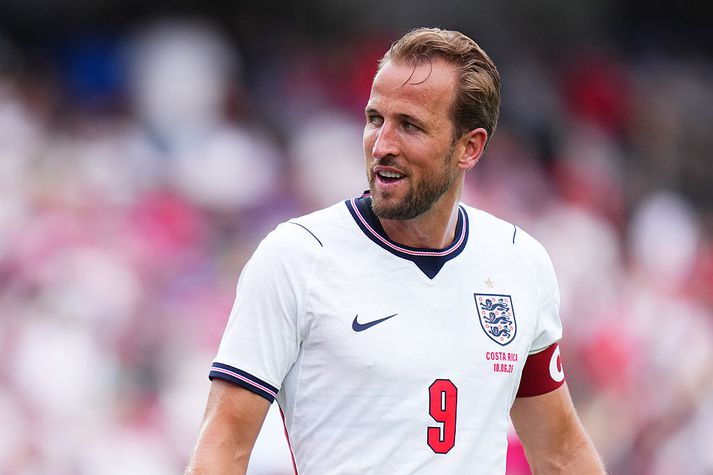 England v Costa Rica - International Friendly ORLANDO, FLORIDA - JUNE 10: Harry Kane #9 of England looks on during the International Friendly match between England and Costa Rica at Inter&Co Stadium on June 10, 2026 in Orlando, Florida. (Photo by Rich Storry/Getty Images)