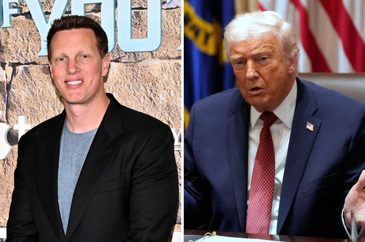 David Ellison og Donald Trump. Ellison er sagður hafa lofað því að gera breytingar á starfsemi CNN, nái hann yfirráðum yfir Warner Bros. Discovery.