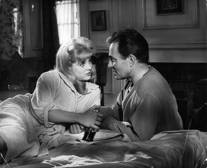 Sue Lyon og Breski leikarinn James Mason í Lolitu.