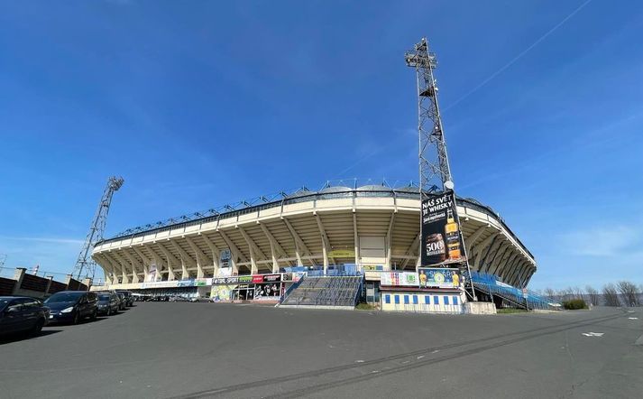 Heimavöllur FK Teplice þar sem leikur Íslands og Tékklands fer fram.