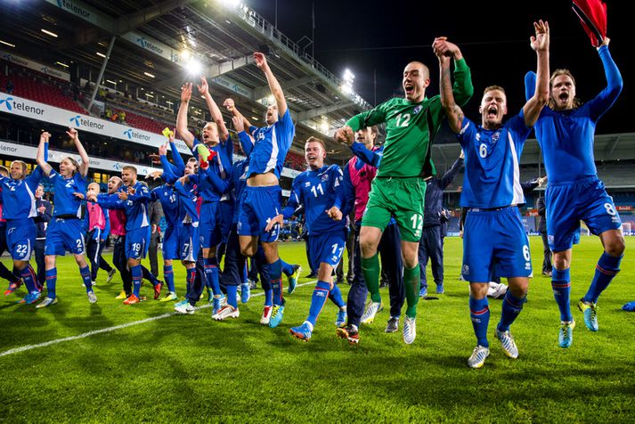 Íslendingar áttu sviðið á Ullevaal-leikvanginum í Osló síðasta haust.