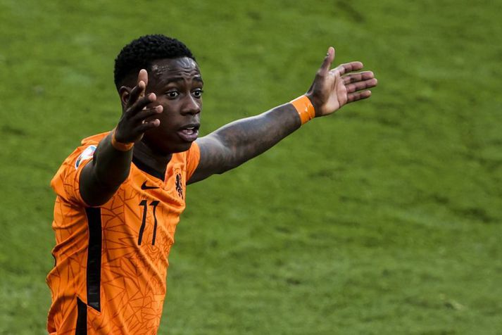 Quincy Promes lék með Hollendingum á EM 2021, ári eftir að hafa skipulagt stórfellt kókaínsmygl.