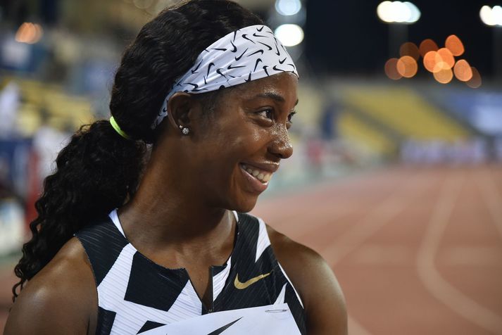 Shelly-Ann Fraser-Pryce er í frábæru formi og líkleg til afreka á Ólympíuleikunum í sumar.