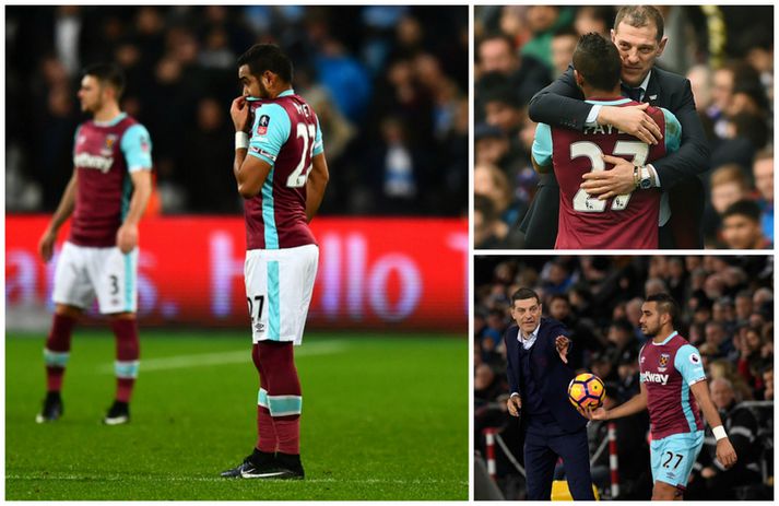 Dimitri Payet og Slaven Bilic.