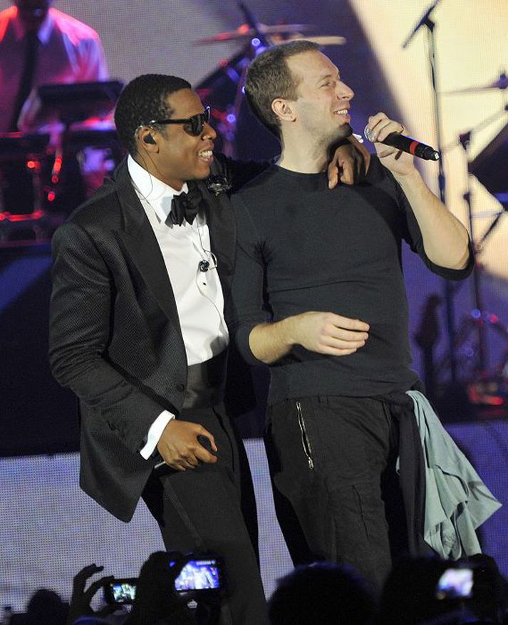 Chris Martin talar vel um vin sinn, rapparann Jay-Z.