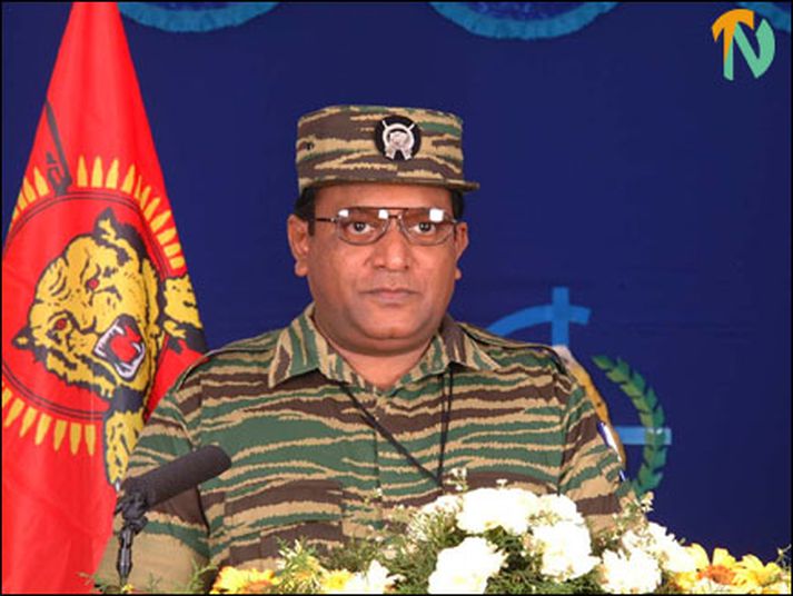 Velupillai Prabhakaran, leiðtogi Tamíl-tígranna.
