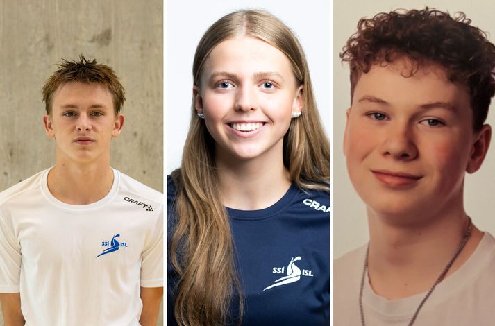 Alexander, Sólveig og Ari keppa fyrir Íslands hönd. 