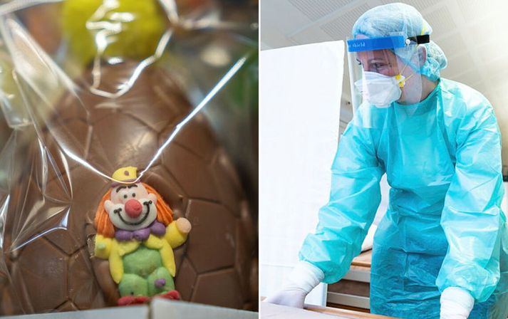 Spítalinn tók að gefa starfsfólki páskegg vegna afar sérstakra aðstæðna sem mynduðust í Covid. Áður gaf spítalinn ekki egg. Að hann sé nú hættur því, vegna niðurskurðarkröfu, hefur vakið upp gremju víða.