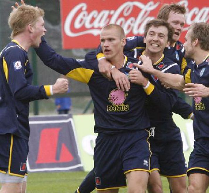 Fjölnir vann 3-0 sigur í sínum fyrsta leik í Landsbankadeildinni. Mynd/Pjetur