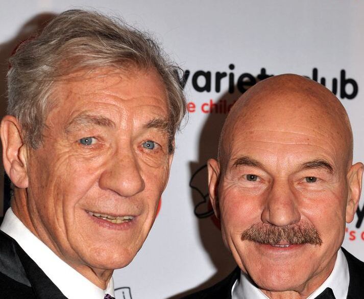 Ian McKellen og Patrick Stewart hafa lengi verið góðir vinir.