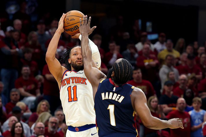 Jalen Brunson fór á kostum í gærkvöld.
