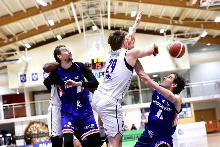 Orri Gunnarsson lét til sín taka á báðum endum vallarsins