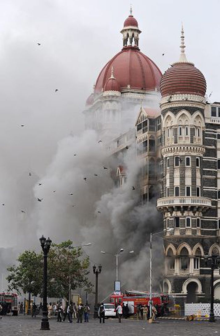 Taj mahal í mumbaí Óttast er að hryðjuverkamenn fremji árásir í líkingu við Mumbaí-árásina árið 2008, þegar ráðist var á hótel og brautarstöð og tæplega 200 manns létu lífið. 
nordicphotos/afp