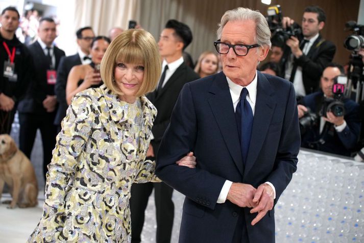 Wintour og Nighy mættu saman á rauða dregilinn. 