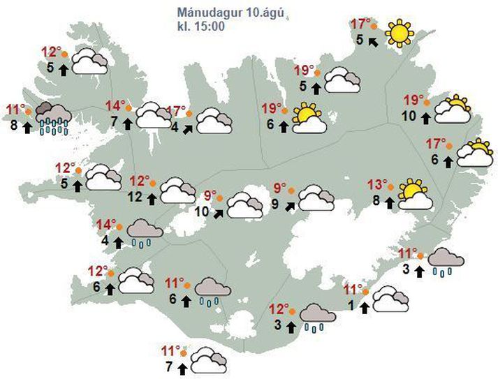 Há vatnsstaðar er í ám og lækjum vegna úrkomu síðasta sólarhringinn á vestanverður landinu. Auknar líkur eru á grjóthruni og skriðum.