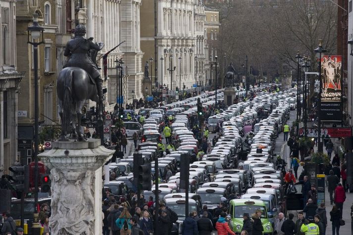 Whitehall í dag.