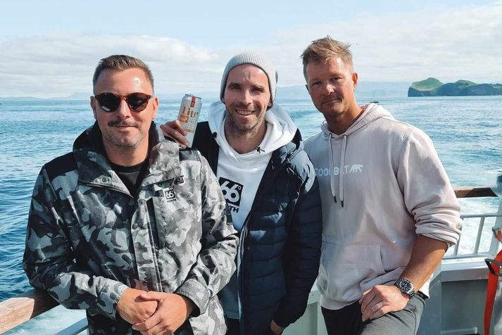 FM95BLÖ á leið til Eyja um árið.