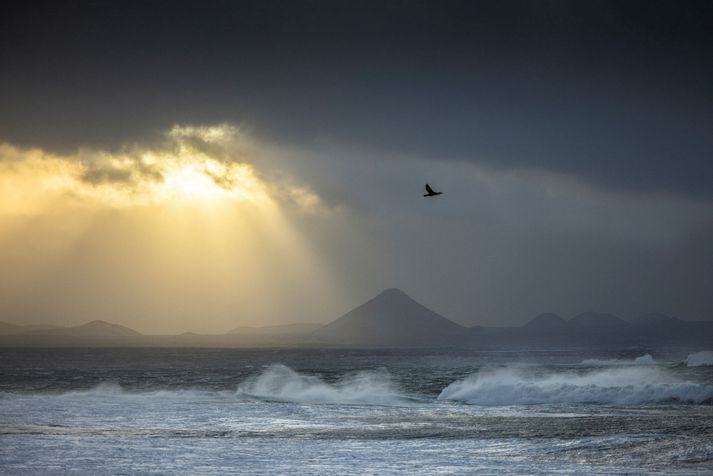 Suðvestlæg átt er talin munu færa gasmengun frá eldgosinu á Reykjanesi yfir norðanverðan Reykjanesskaga og höfuðborgarsvæðið í dag.