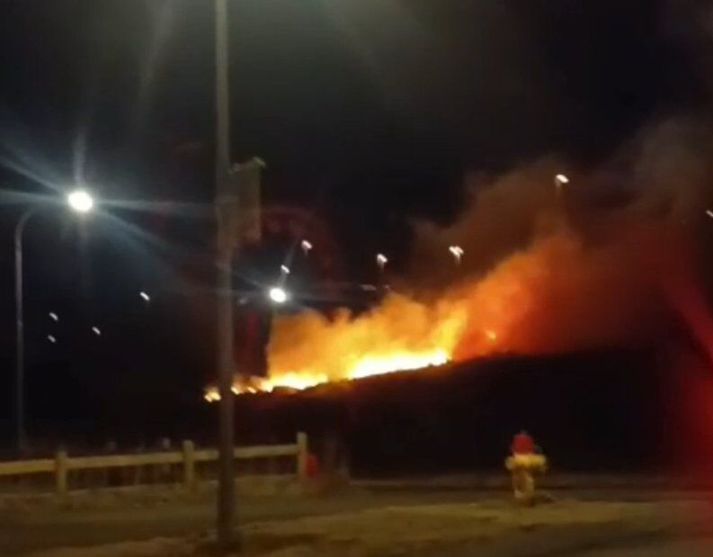 Einn eldurinn var í Bryggjuhverfinu.