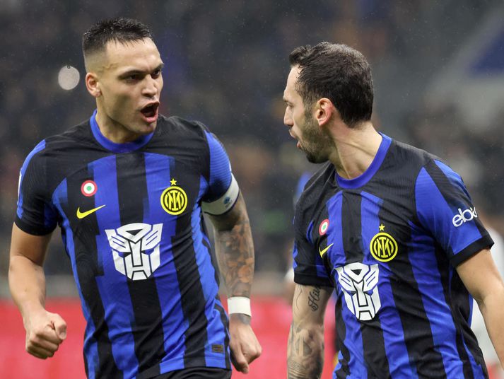 Lautaro Martinez og Hakan Çalhanoğlu voru báðir á skotskónum í dag