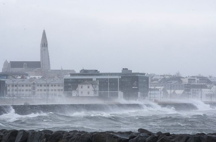 Frá stormviðri árið 2012.