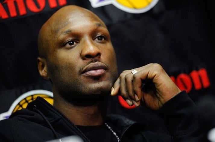 Lamar Odom slapp vel í slysinu. Mynd/ AFP.