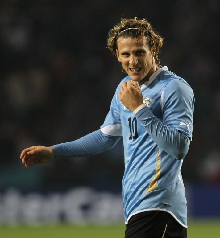 Forlan og félagar eiga krefjandi verkefni fyrir höndum.