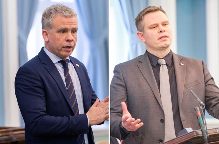 Óhætt er að fullyrða að þeir Sigmar Guðmundsson og Vilhjálmur Árnason séu ósammála um hvað eigi sér nú stað á Alþingi.