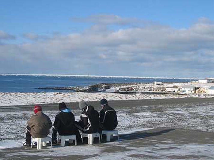 Frá Grímsey en þar hefur jörð skolfið síðastliðinn sólarhring.