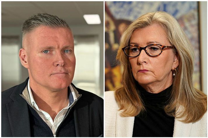 Heilbrigðisyfirvöld höfðu samband við Klíníkina í dag til að athuga hvort möguleiki sé á að læknamiðstöðin geti tekið við sjúklingum frá Landspítala. Kristján Jón Jónatansson framkvæmdastjóri miðstöðvarinnar og Alma Möller heilbrigðisráðherra. 