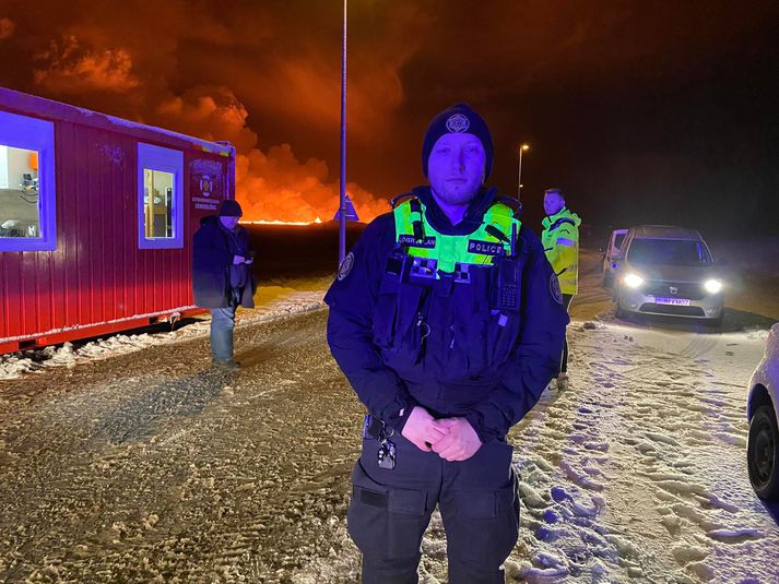 Helgi Karl Brynjarsson, vettvangsstjóri lögreglunnar á Suðurnesjum. 