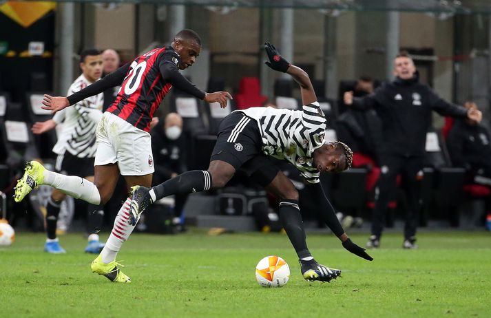 Paul Pogba reyndist hetja Manchester United í kvöld.