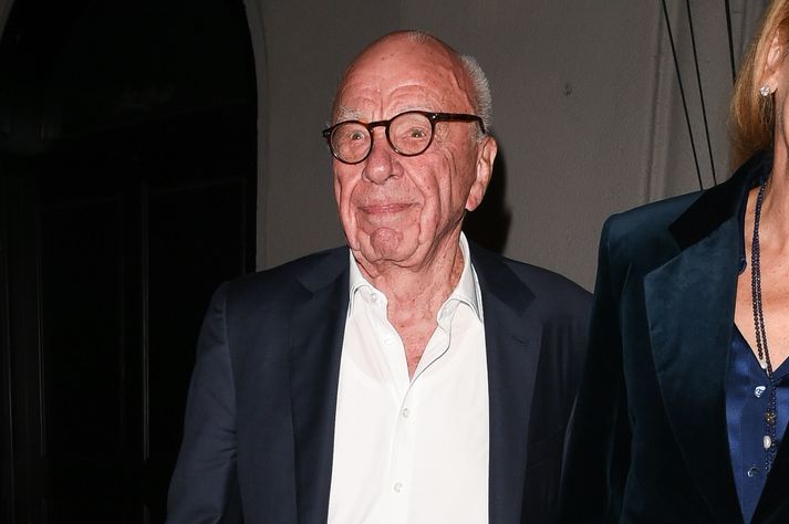 Murdoch árið 2019. Á þeim tíma var hann giftur Jerry Hall en þau skildu í fyrra.
