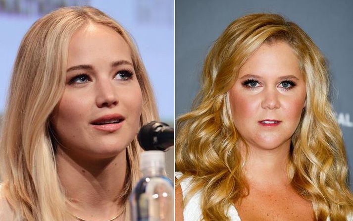 Jennifer Lawrence og Amy Schumer.