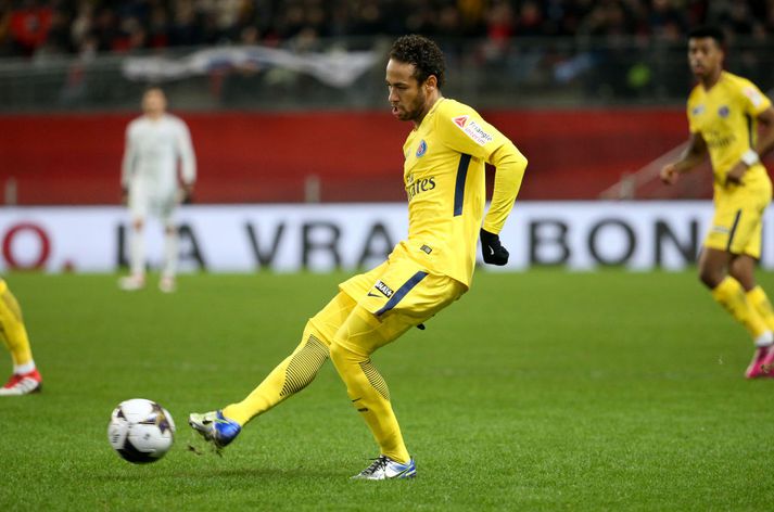 Neymar skoraði sigurmarkið.