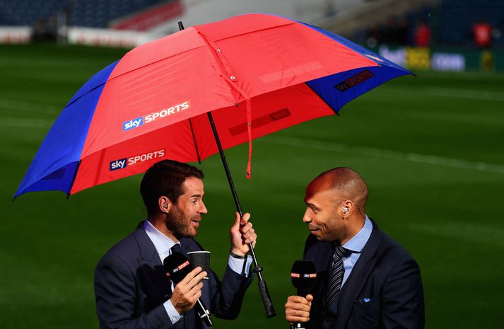 Jamie Redknapp ásamt Thierry Henry.