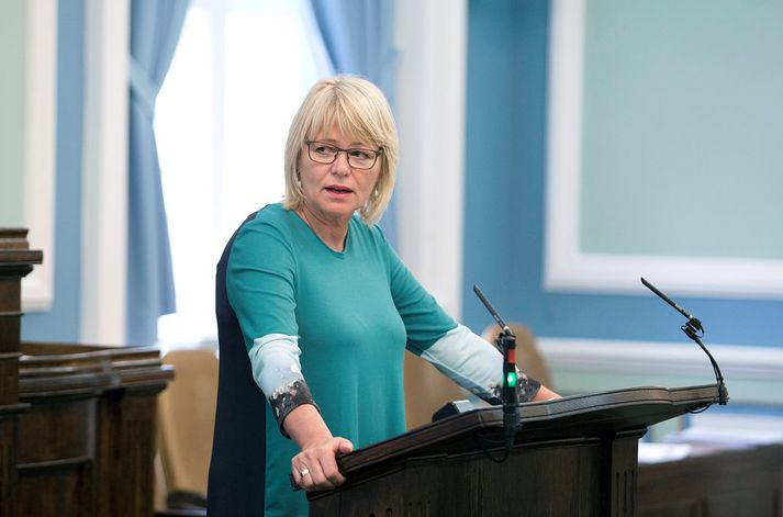 Oddný sagði  að aukinn einkarekstur í heilbrgðis- og menntamálum ekki vera framtýðarsýn sem hugnist Samfylkingunni.