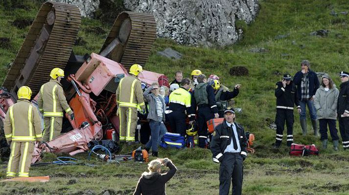 við tökur á hamrinum Hjálmtýr Heiðdal segir þátttöku RÚV forsendu fyrir fjármögnun íslenskra kvikmynda. Útvarpsstjóri segir það ekki geta verið málefni RÚV hverjir fái úthlutað styrkjum. Fréttablaðið/valli