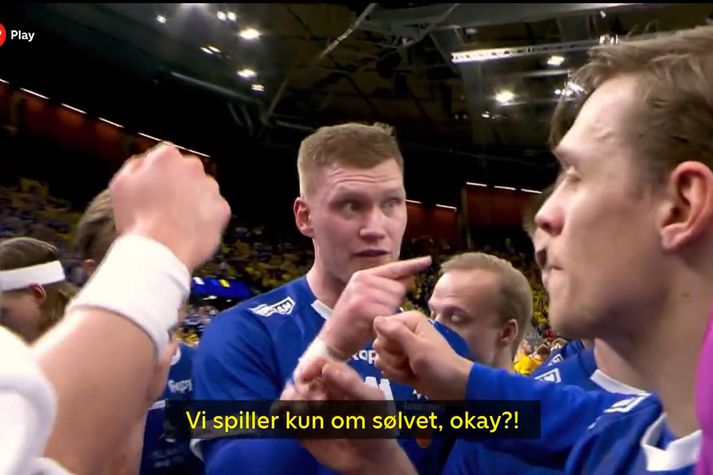 Ýmir Örn Gíslason er í stóru hlutverki í auglýsingu TV 2, en textinn passar engan veginn við orð hans.