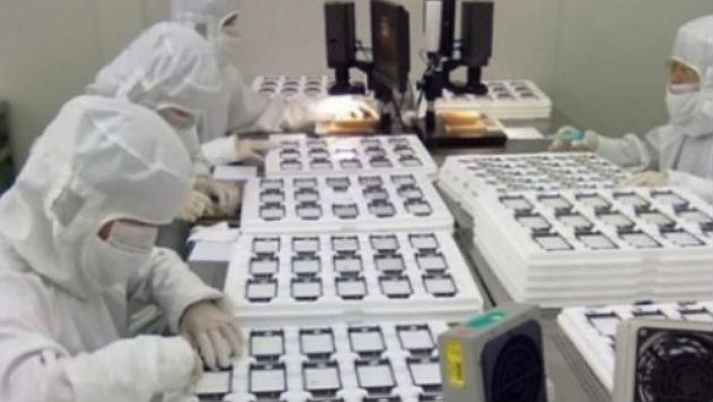 Starfsmenn Foxconn framleiða vörurnar frá Apple.