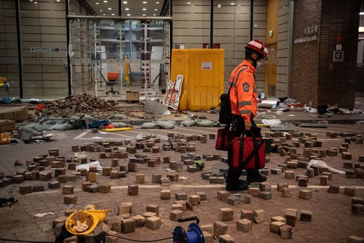 Ófremdarástand hefur ríkt í Hong Kong síðustu mánuði.