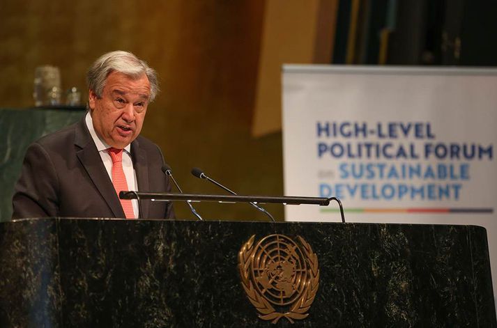 Antonio Guterres aðalframkvæmdastjóri Sameinuðu þjóðanna.