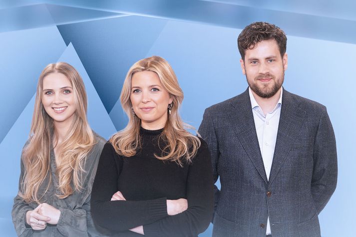 Elísabet Inga Sigurðardóttir, Sunna Sæmundsdóttir og Bjarki Sigurðsson stýra kappræðunum á Sýn og Vísi.
