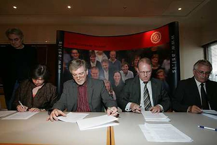 Fulltrúar aðila vinnumarkaðarins.