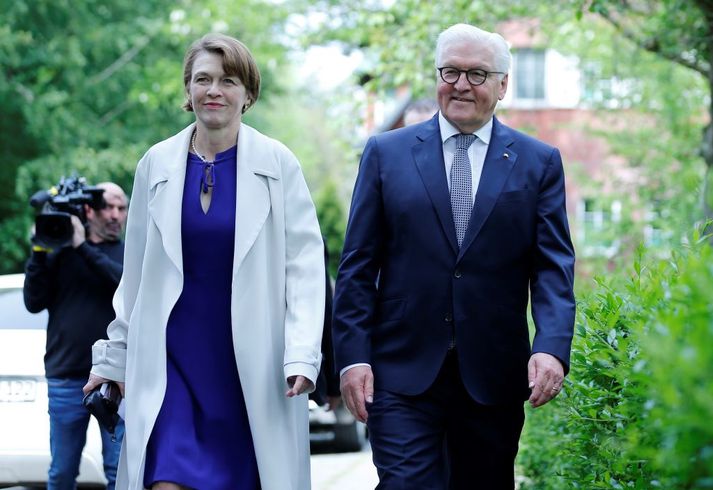 Frank-Walter Steinmeier, forseti Þýskalands, og Elke Büdenbender forsetafrú.