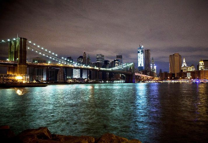 Frá New York í dag.