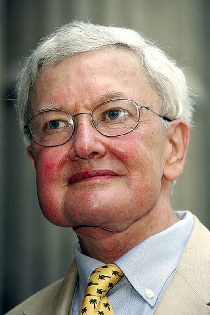 Roger Ebert og eiginkona hans eru hamingjusamlega gift.