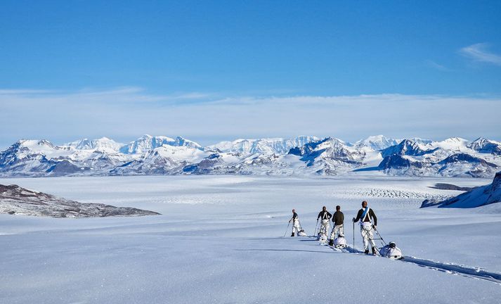 Danskir hermenn á Grænlandi.