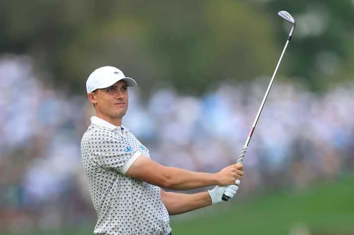 Ludvig Aberg er með tveggja högga forystu eftir fyrri tvo dagana. 